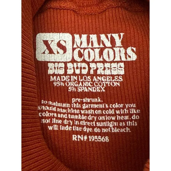 Big Bud Press Los Angeles Ribbed Turtleneck XS - Image 3