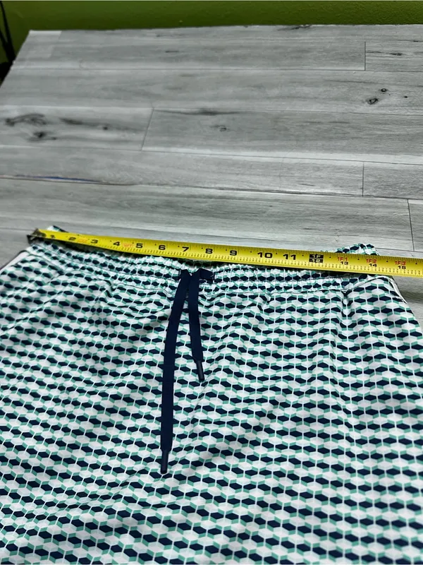 Lady Hagen Navy and White Geo Drawstring Mini Skirt M - Image 6