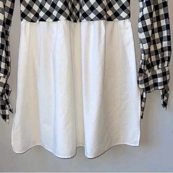 Zara Gingham Plaid Block Dress - Image 4