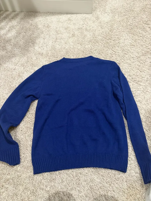 American Flag Sweater Blue Size L - Image 3