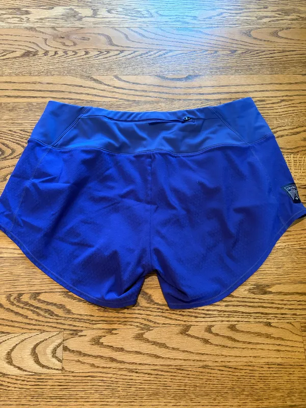 Oiselle Roga Shorts  Blue Purple - Image 2