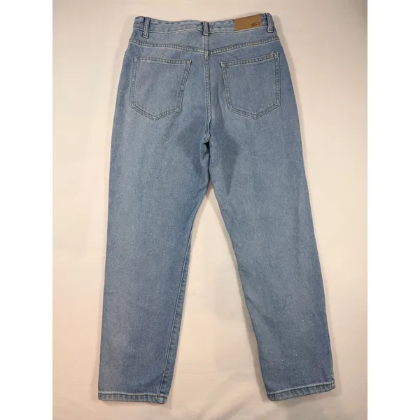 Nasty Gal Jeans Women 8 Blue Straight Leg Organic Cotton Denim High Rise - Image 3