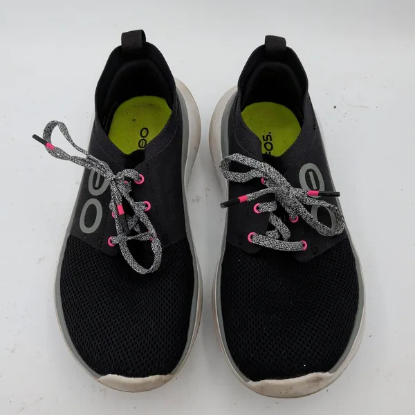 OOFOS OOmy Stride Low Shoe Black White Recovery Sneaker Womens 7.5‎ EU 38.5 - Image 4