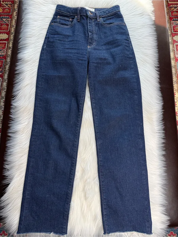 Denim Forum Aritzia Dark Wash Super Hi Rise Straight Leg Rowan Jeans - Image 2
