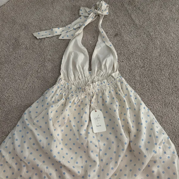 Isla x tate halter poka dot dress - Image 2
