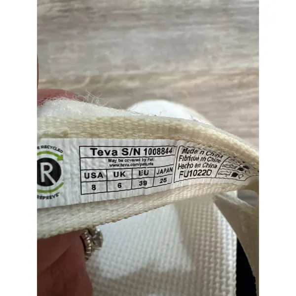 Teva‎ Midform Universal White Platform Sandals Womens 8 Strappy Hiking Beach - Image 3