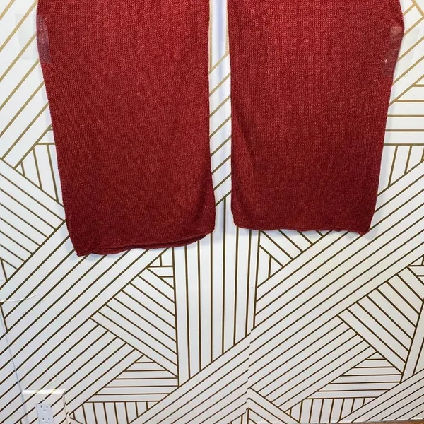 Zara‎ Knit Culottes in Red Rust Wide Leg High Waist - Image 4
