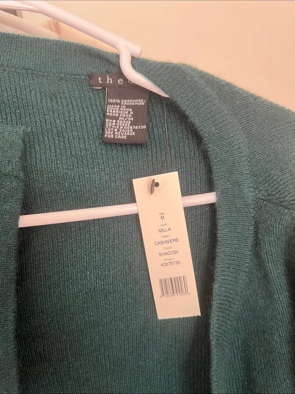 Theory Mila Cashmere Cardigsn Medium New With Defects - Image 5