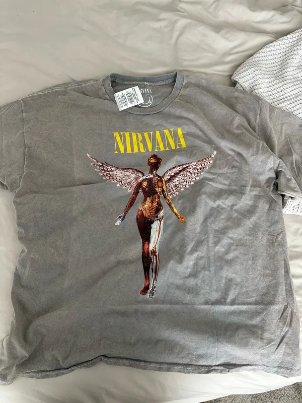 Oversized Nirvana Tee Gray Size 2X - Image 3