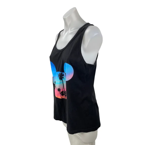 Disney Palms Mickey Mouse Prime Women's Graphic Sleeveless Tee Tank Top Size M - Image 3