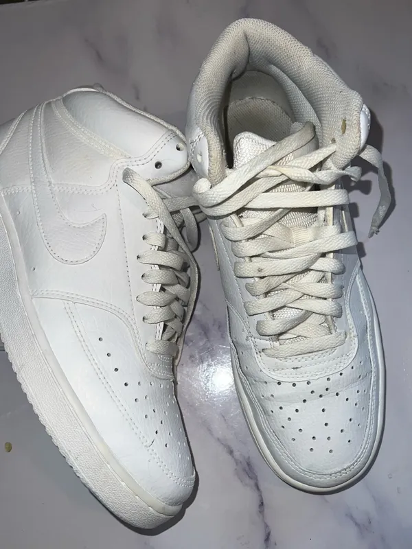 Nike Court Vision Mid Basketball Sneakers CD5436-100 White New Women's Size 8.5 - Image 2
