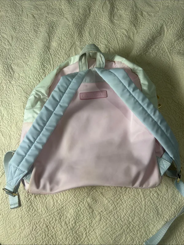 Stoney Clover Lane Pastel Pink and Light Blue Mini Backpack - Image 2