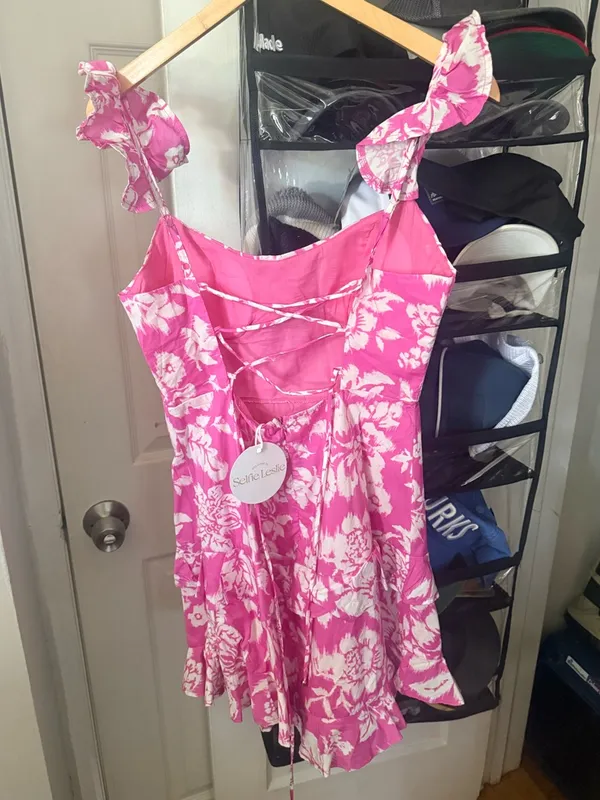 Selfie Leslie pink mini dress - Image 2