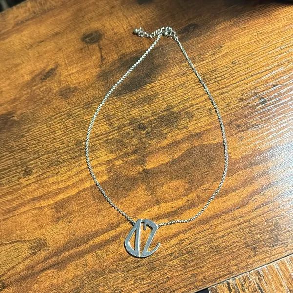 18” Silver Delta Zeta Necklace - Image 2