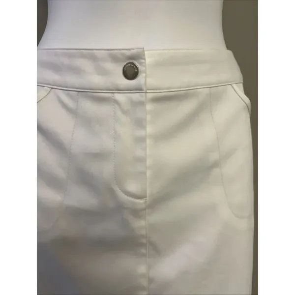 Cutter & Buck White Button Zip Pockets Golf Skort Shorts Size 4 - Image 3
