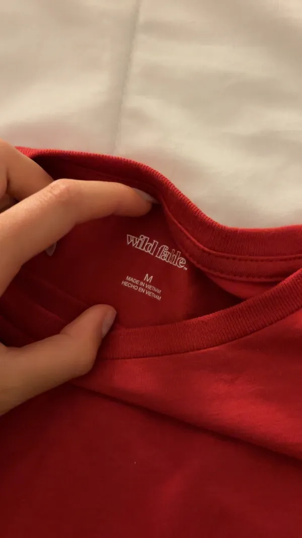 red wild fable baby tee - Image 3