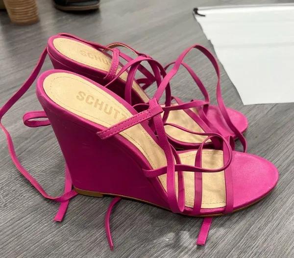 Schutz Deonne Casual Nappa Leather Sandal Size 7.5 - Image 5