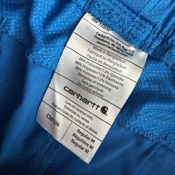 Carhartt Blue cforce scrub bottoms size regular medium no flaws unisex men women - Image 3