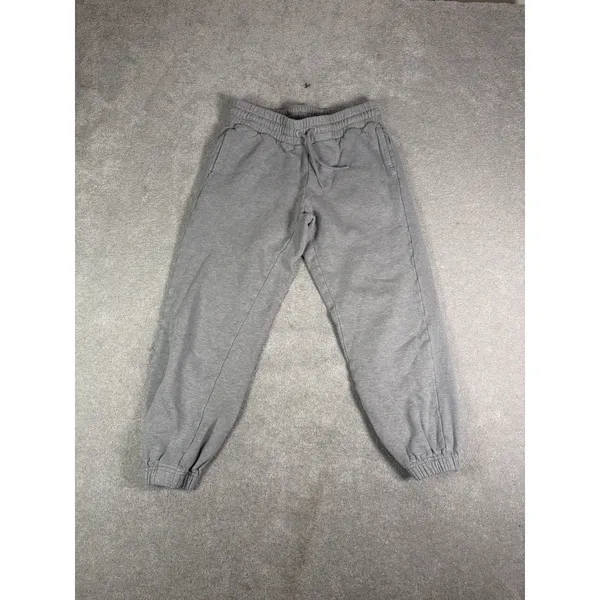 Quince Sweatpants Womens Medium Gray Heavyweight Boyfriend Fleece Joggers S - Image 2
