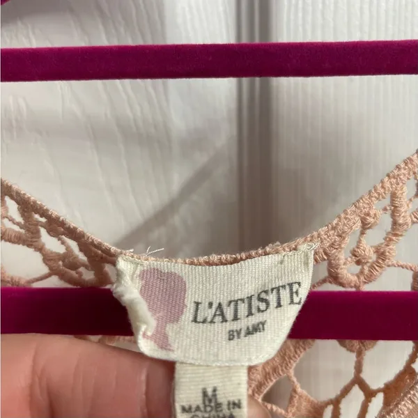 🦄L’ATISTE CROCHET CHIFFON DRESS, Medium - Image 4