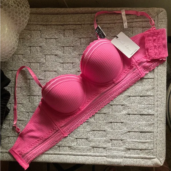 Pink Lace Bra Top Size 34C - Image 7