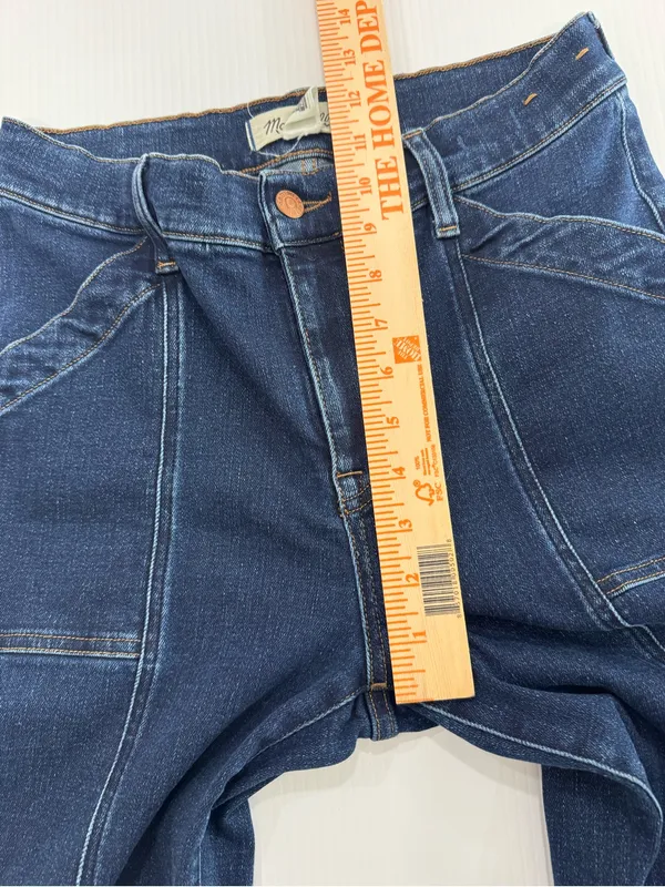 Madewell Mid-Rise Kick Out Jeans Dark Wash Size 29 - Image 7