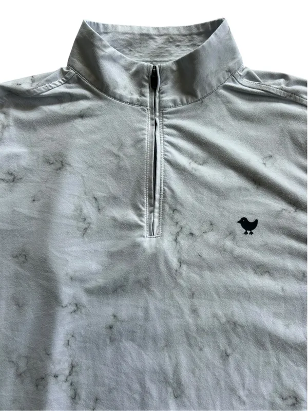 Bad Birdie Marble Quarter Zip Pullover Jacket women’s L Golf Tennis Sporty - Image 5