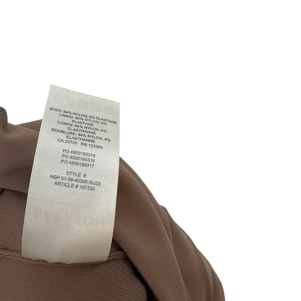 Aritzia Babaton Contour Squareneck Bodycon Romper Deep Taupe Brown Size XS - Image 9