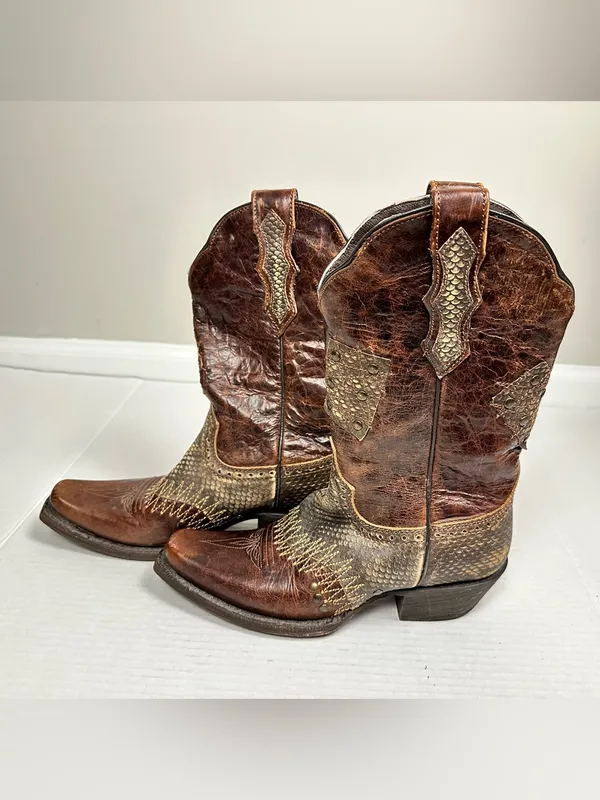 CABORCA Women's Leather Western Boot Size MX 24 - US 7.0 - Image 9