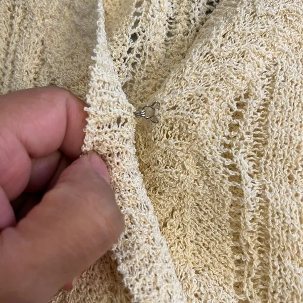 ASTR the Label Wrap Front Pointelle Sweater in Cream - Image 5