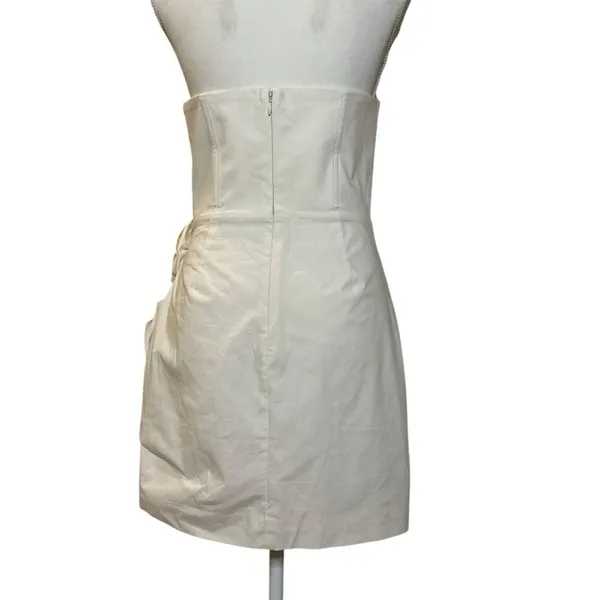 NBD Alyna Mini Dress in Ivory Medium New Womens Strapless Cocktail - Image 7