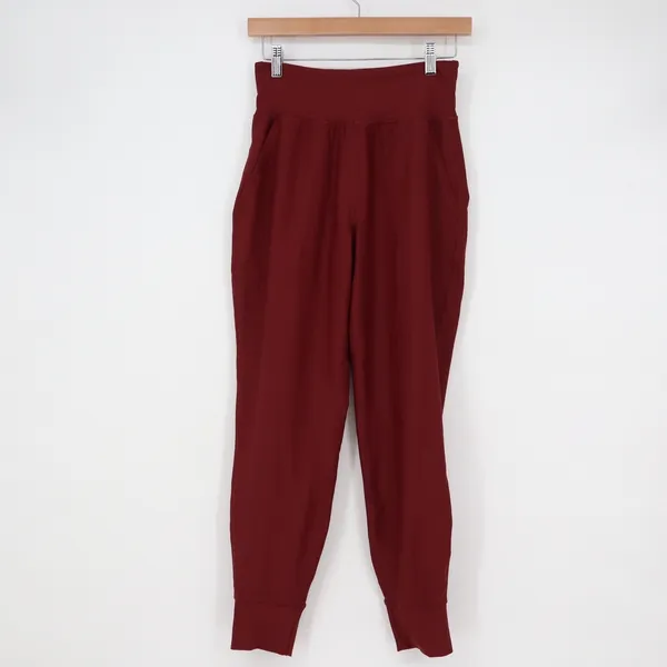 Old Navy Active Powersoft High Rise Joggers Burgundy Go-Dry Pants Small - Image 2