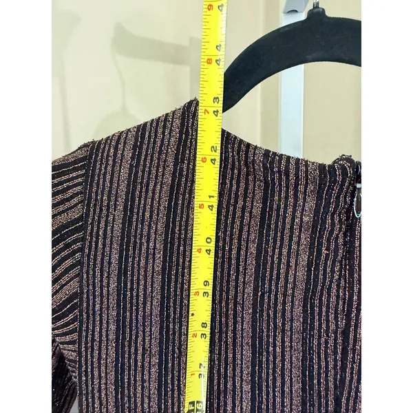 Rachel Rachel Roy Copper Quinn Metallic‎ Bodycon Dress Size Small - Image 6