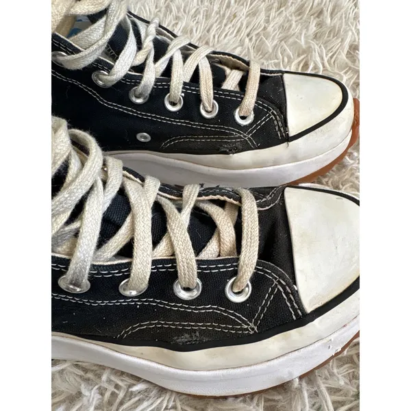 Converse Run Star Hike High‎ Top Platform Sneakers Black White 5Mens Womens 6.5 - Image 9