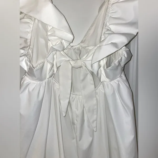 Size S/M, white dress - Image 5
