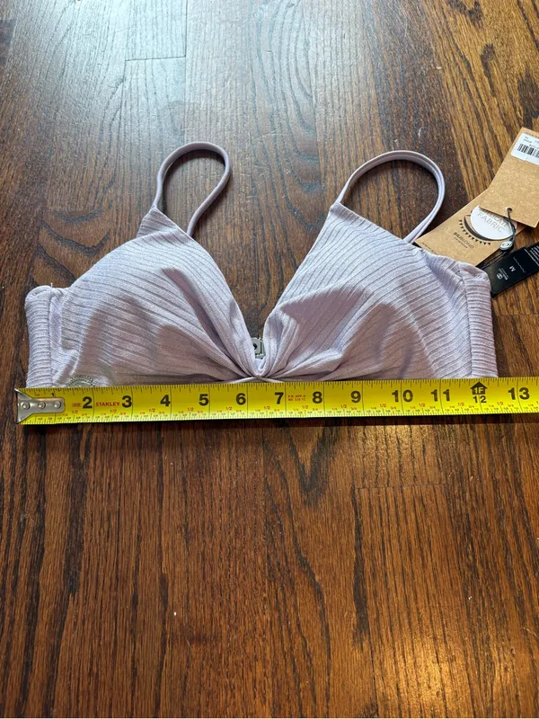 NWT shimmery purple bikini top Size M - Image 5