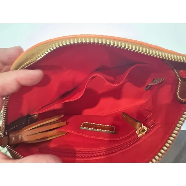 Dooney & Bourke Pebble Grain Suki Crossbody Orange - Image 6