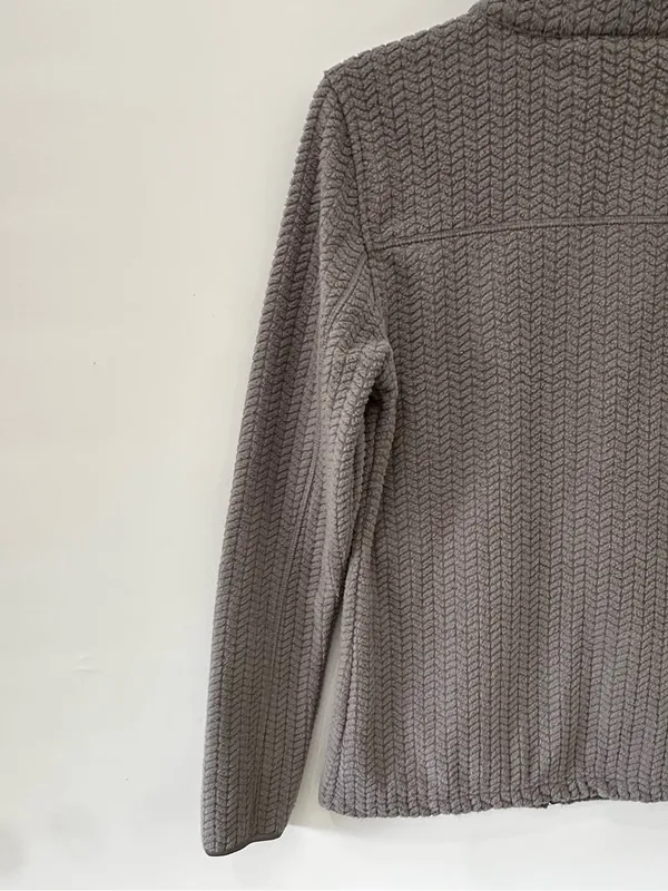 Avalanche Hawthorn Cabled Fleece Jacket NEW Gray Small - Image 11