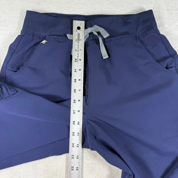 FIGS HW Zamora High Rise Jogger Scrub Pants Navy Blue Small W22SW2012 Technical - Image 4