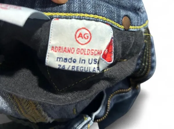 ag adriano goldschmied the jessie curvy boot fit womens jeans size 24 - Image 3