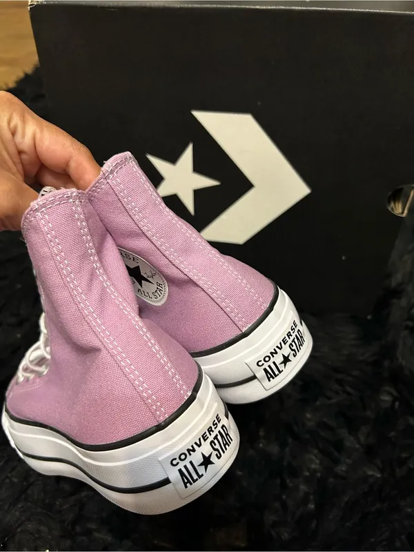 CONVERSE Chuck Taylor all star lift platform shoes sneakers women’s 7 new - Image 4