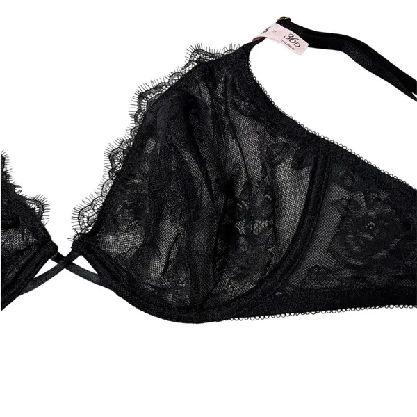 Victoria’s Secret Very Sexy Black Lace Demi Bra 36D NWT - Image 4