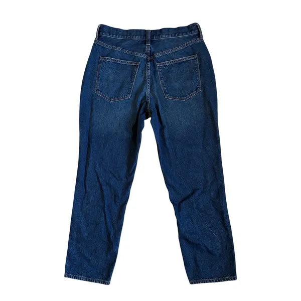 J.Crew Premium Edition Womens 29 High Rise Straight Jeans Dark‎ Wash BX528 - Image 9
