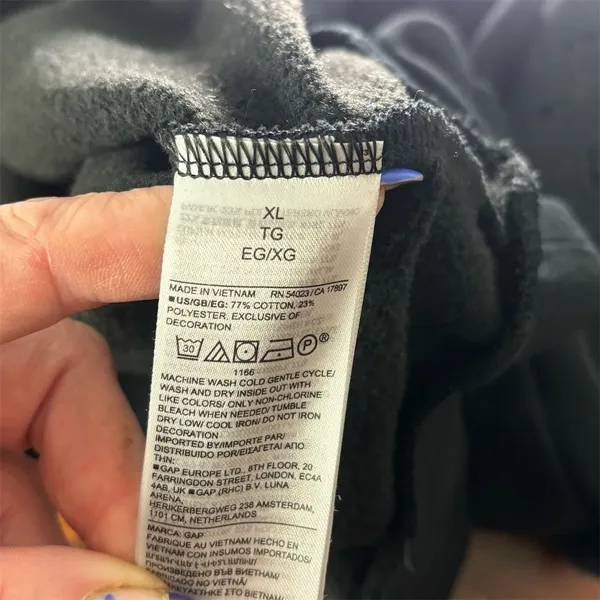 GAP‎ Women's XL Black Crewneck Pullover Sweatshirt - Image 6