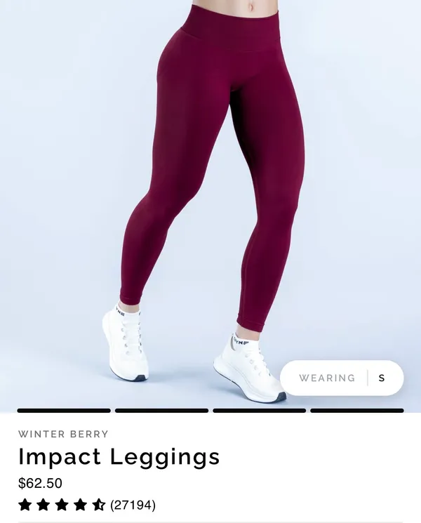 DFYNE Impact Leggings Winter Berry L - Image 3
