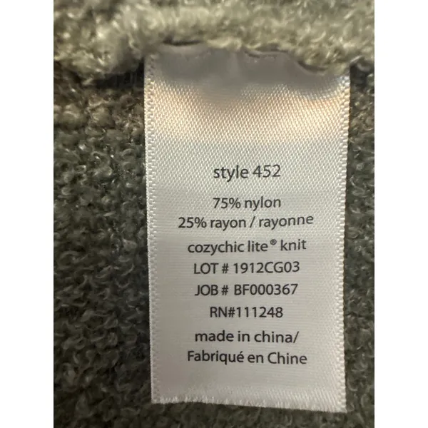 Barefoot Dreams CozyChic Lite Circle Cardigan‎ Olive Green Shawl Collar L/XL - Image 5