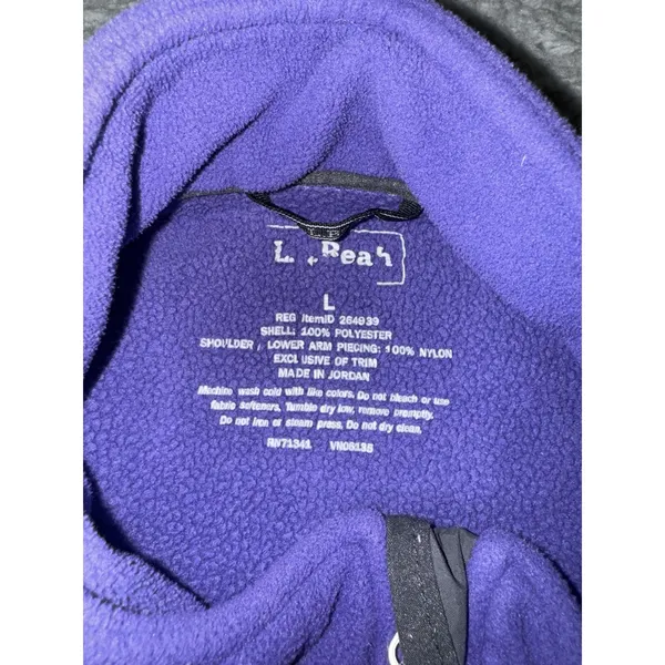 LL Bean Jacket‎ Women Large Fleece Full Zip Polartec Wind Pro Outdoor - Image 11