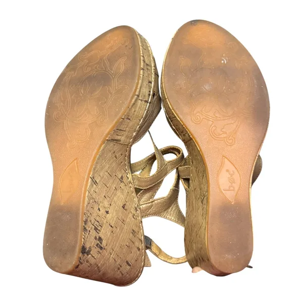 BOC Born Concept Shoes Womens Size 9 40.5 Wedge Sandals Strappy Cork‎ Platform - Image 11