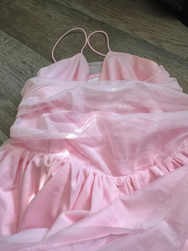 More To Come Cassa Mini Dress in Baby Pink - Image 10