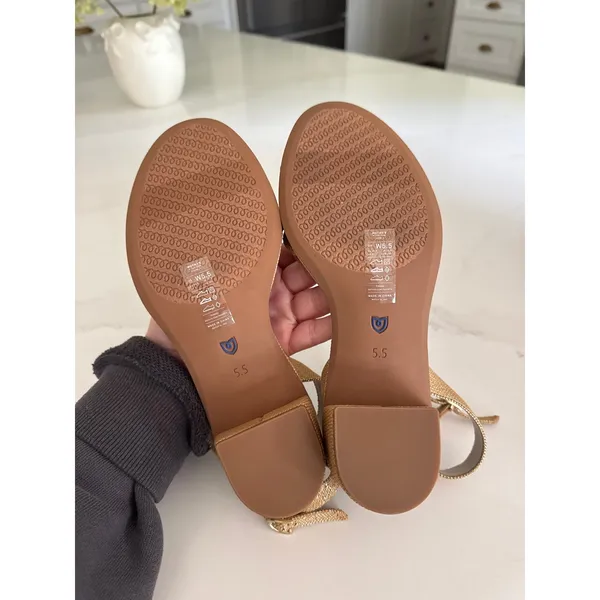 ROTHY'S The Knot Heeled Sandals in Golden Sun Size 5.5 - Image 5